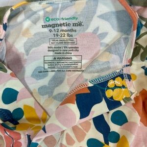Magnetic Me Kids Pajamas Sleep Sacks - Multicolor Floral Footie Pajamas
